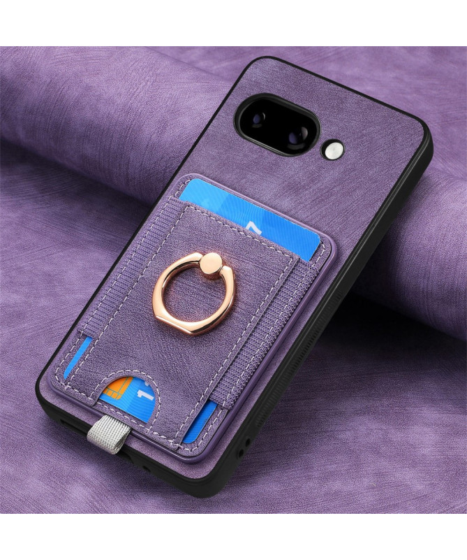 Coque Google Pixel 9a magnétique, support anneau et porte-cartes amovi