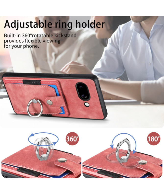 Coque Google Pixel 9a avec porte-cartes, anneau et support