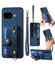 Coque Google Pixel 9a rétro, porte-cartes et sangle support