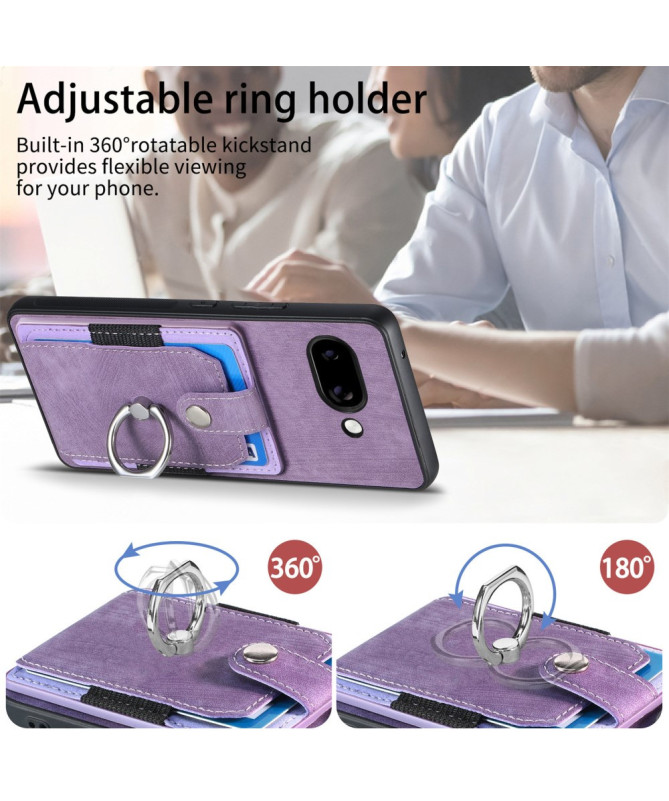 Coque Google Pixel 9a avec porte-cartes, anneau et support