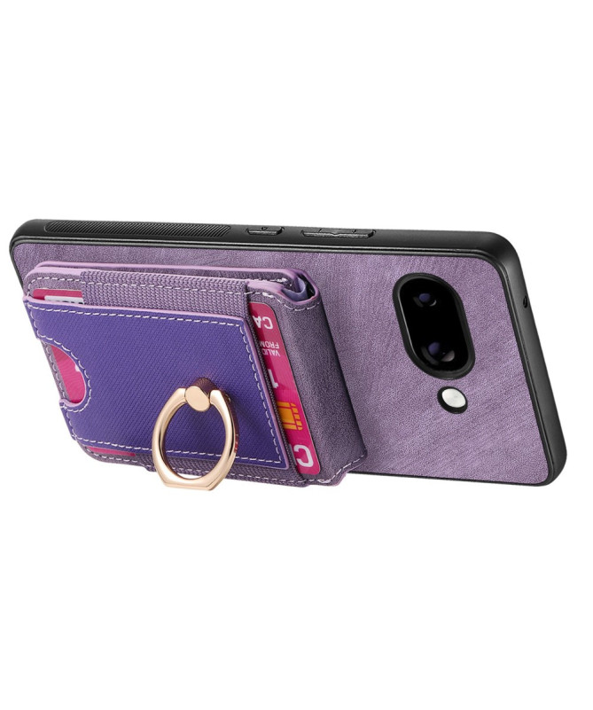Coque Google Pixel 9a avec Porte-cartes et Anneau Multifonction | FLIP