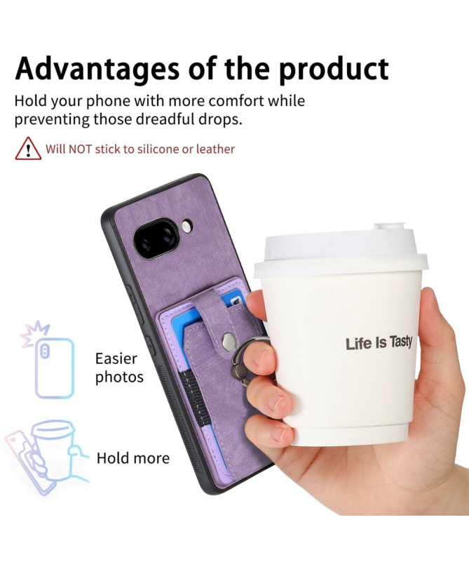 Coque Google Pixel 9a avec porte-cartes, anneau et support