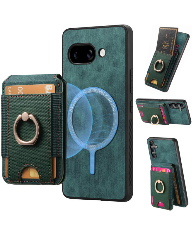 Coque Google Pixel 9a avec Porte-cartes et Anneau Multifonction | FLIP