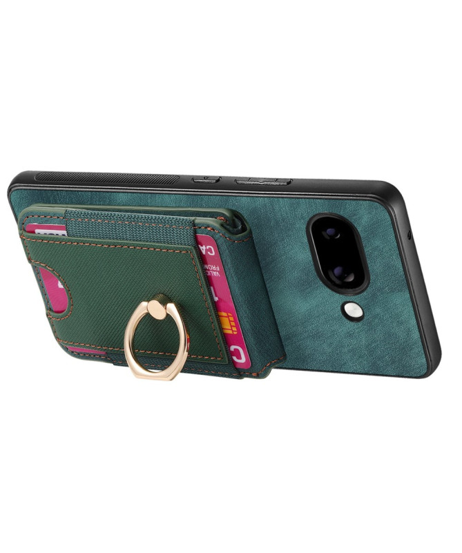 Coque Google Pixel 9a avec Porte-cartes et Anneau Multifonction | FLIP