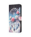 Housse Google Pixel 9a portefeuille, attrape-rêves et roses