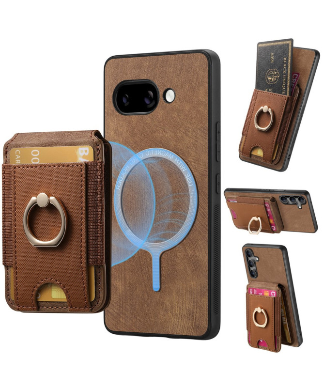 Coque Google Pixel 9a avec Porte-cartes et Anneau Multifonction | FLIP