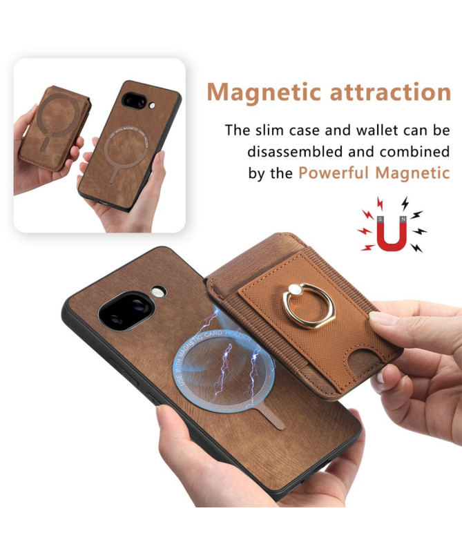 Coque Google Pixel 9a avec Porte-cartes et Anneau Multifonction | FLIP