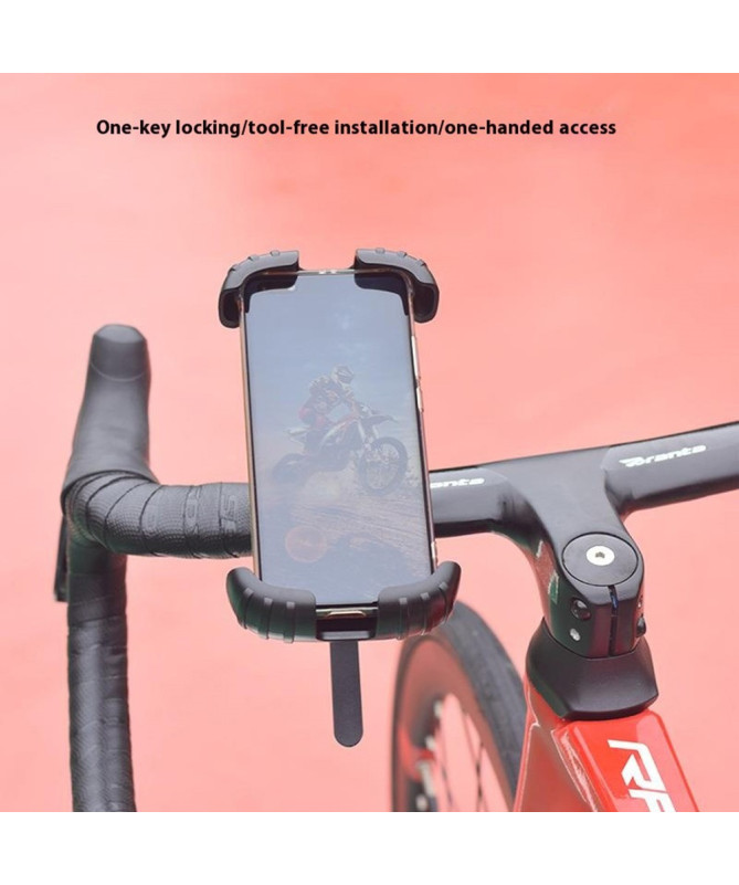 Support téléphone vélo/moto Z012, fixation guidon et rotation 360°