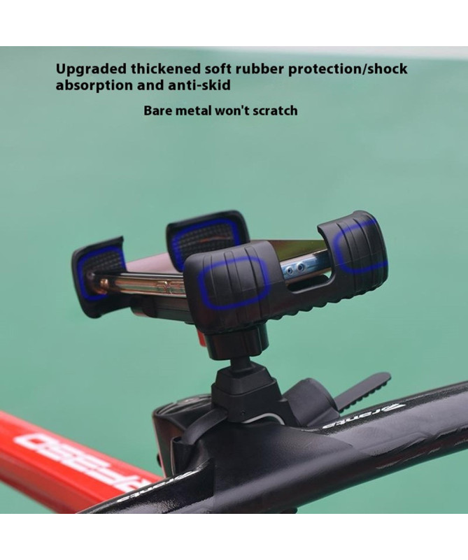 Support téléphone vélo/moto Z012, fixation guidon et rotation 360°