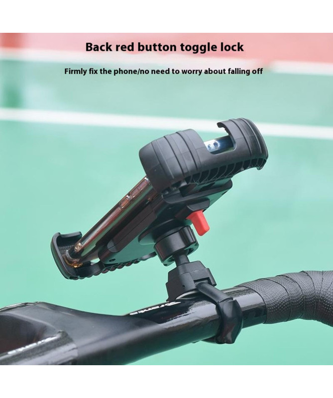 Support téléphone vélo/moto Z012, fixation guidon et rotation 360°