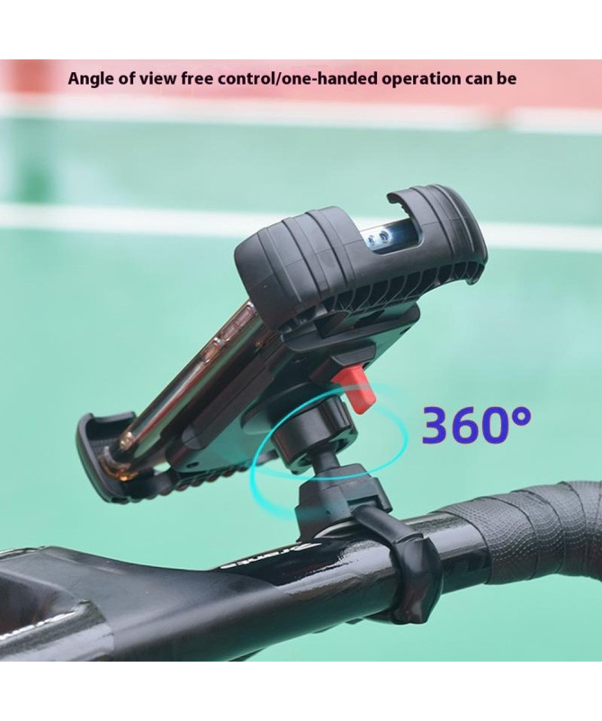 Support téléphone vélo/moto Z012, fixation guidon et rotation 360°