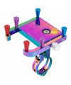 Support téléphone vélo multicolore, aluminium anodisé, fixation guidon