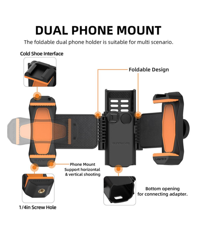 Support Smartphone Double Écran pour Osmo Pocket 3