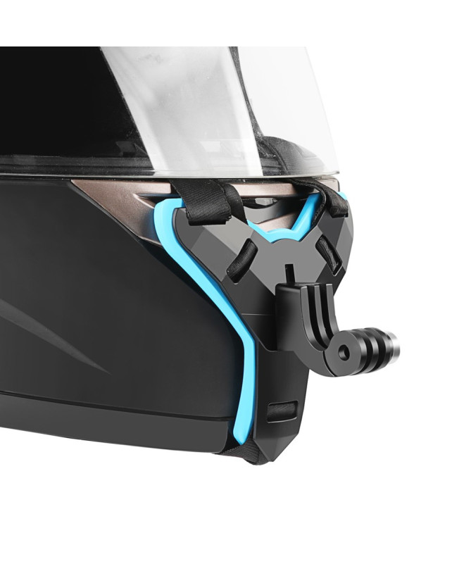 Support menton casque moto pour caméra d'action