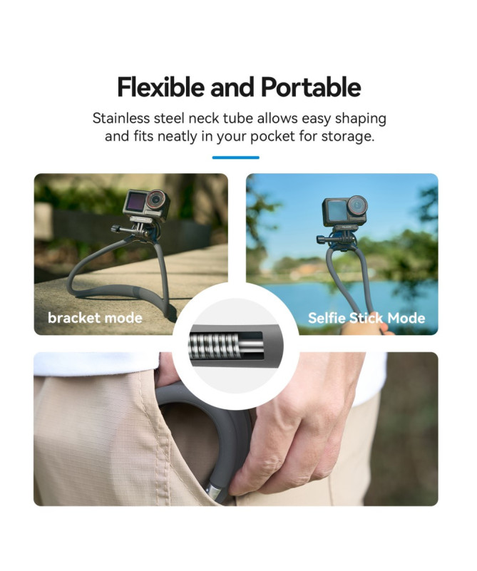 Tour de cou magnétique, Pour smartphone et caméra