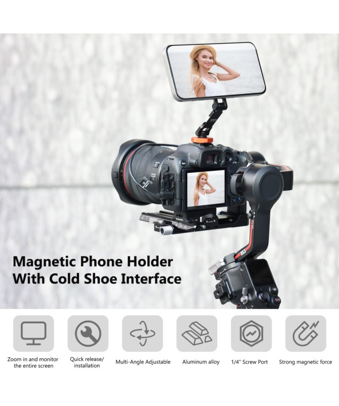 Support magnétique CW-01 MagSafe, rotatif et modulable