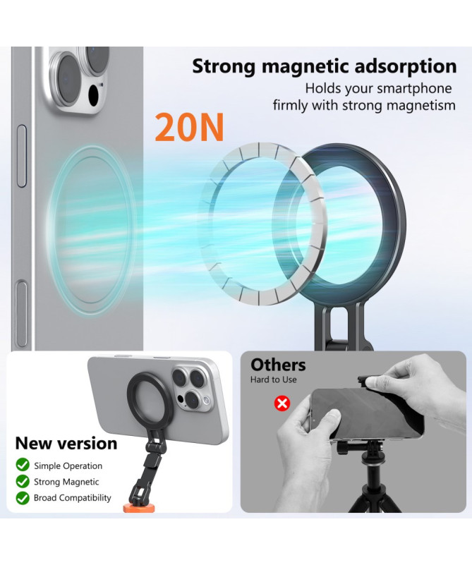 Support magnétique CW-01 MagSafe, rotatif et modulable