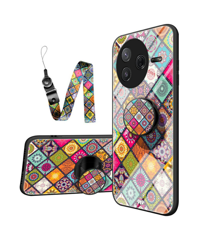 Coque Poco F7 Pro Kaleidoscope Mandala avec support