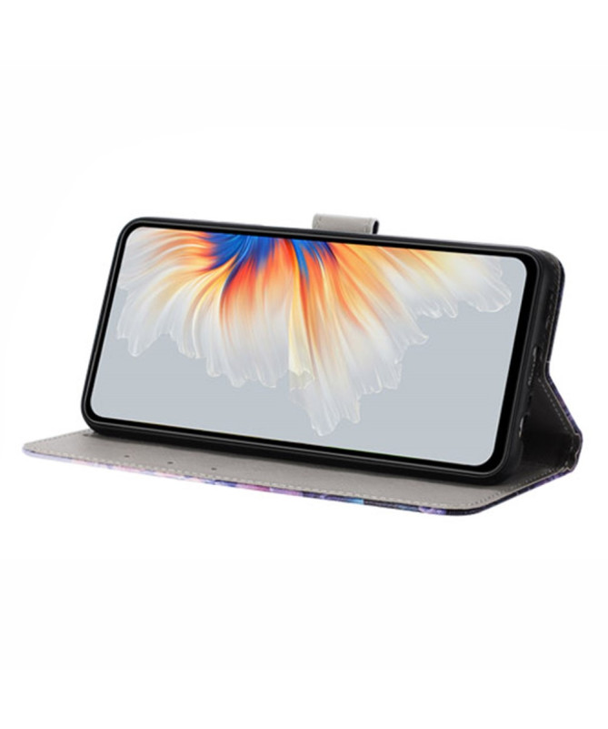 Housse iPhone 16 Plus, libellules et éclats floraux