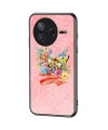 Coque Poco F7 Ultra Papillon Jaune & Fleurs Tropicales