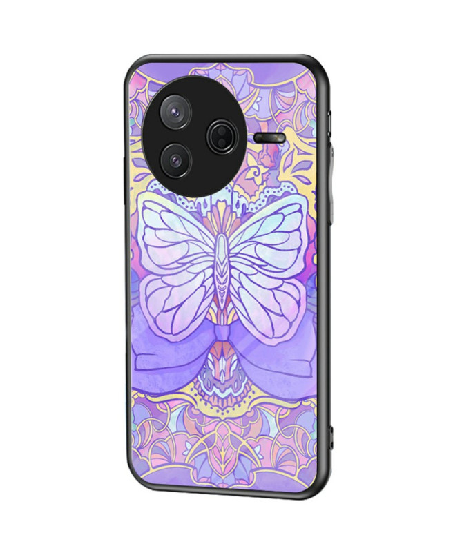 Coque Poco F7 Ultra Grand Papillon Violet
