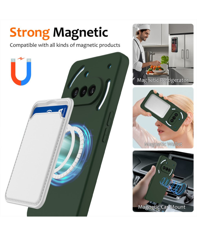 Coque Nothing Phone (3a) Silicone Liquide MagSafe, Lanière