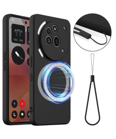 Coque Nothing Phone (3a) Pro Silicone Liquide MagSafe, Lanière