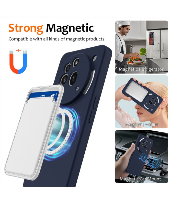 Coque Nothing Phone (3a) Pro Silicone Liquide MagSafe, Lanière