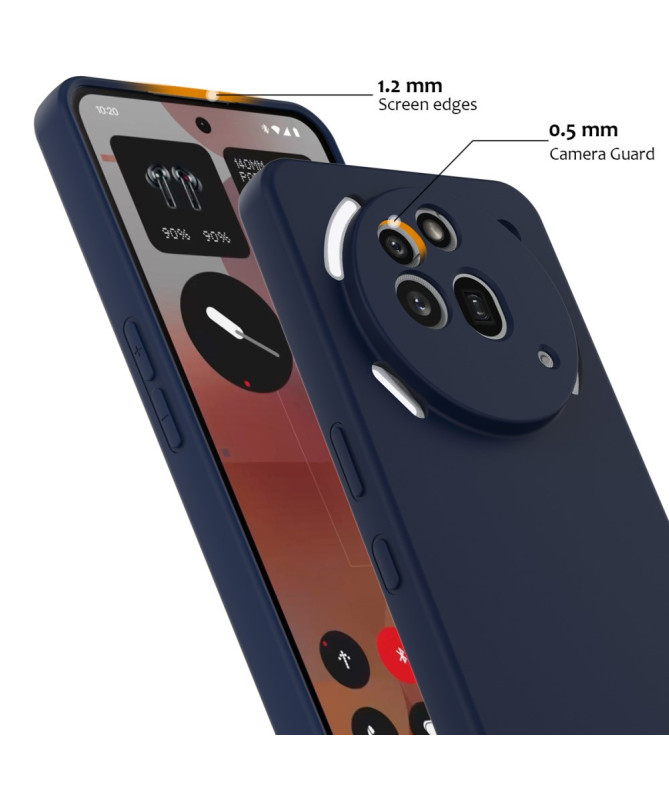 Coque Nothing Phone (3a) Pro Silicone Liquide MagSafe, Lanière