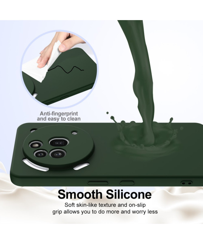 Coque Nothing Phone (3a) Pro Silicone Liquide MagSafe, Lanière