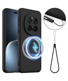 Coque Honor Magic 7 Pro Silicone Liquide MagSafe, Lanière