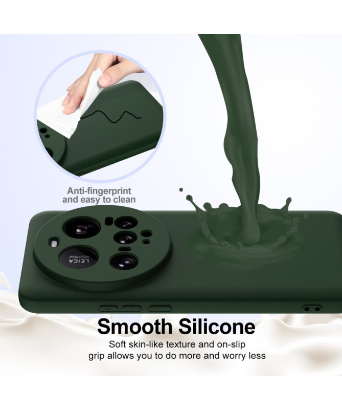 Coque Xiaomi 15 Ultra Silicone Liquide MagSafe, Lanière
