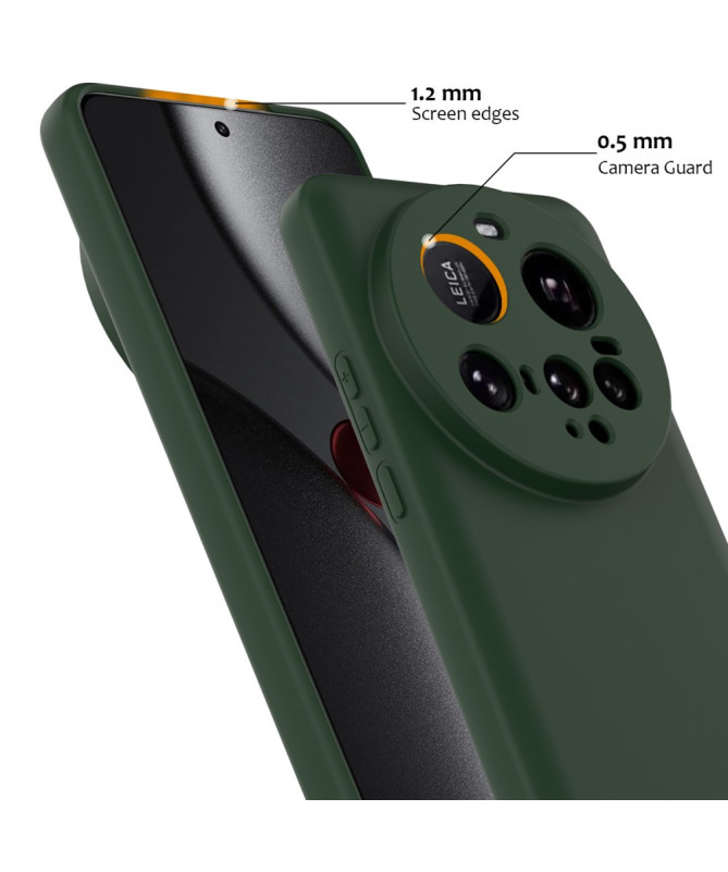 Coque Xiaomi 15 Ultra Silicone Liquide MagSafe, Lanière