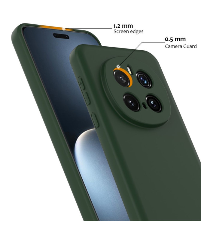 Coque Honor Magic 7 Pro Silicone Liquide MagSafe, Lanière