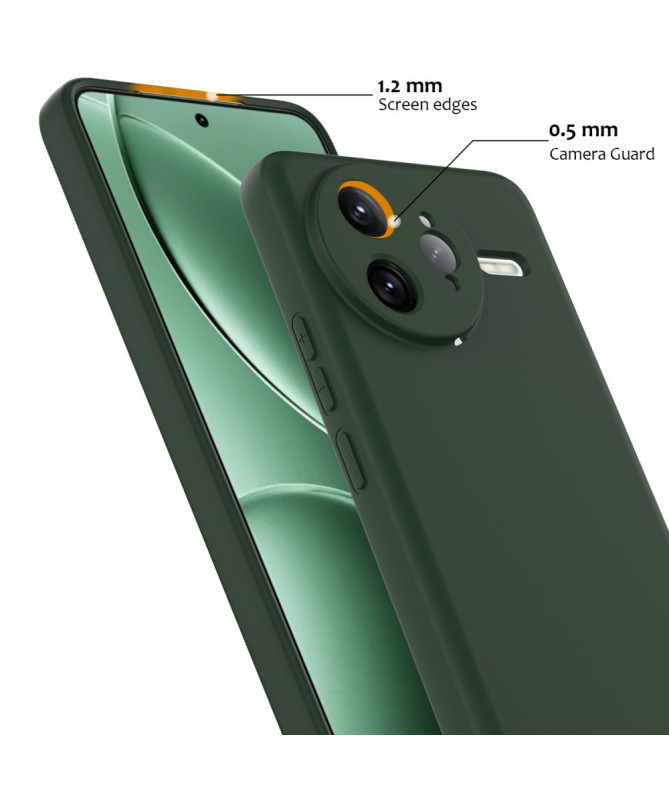 Coque Poco F7 Ultra Silicone Liquide MagSafe, Lanière