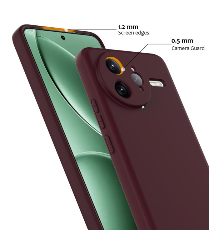 Coque Poco F7 Ultra Silicone Liquide MagSafe, Lanière
