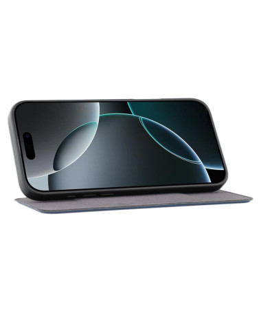 Coque iPhone 16 Pro Flip Magnétique Détachable avec Porte-Carte Gris - photo 29