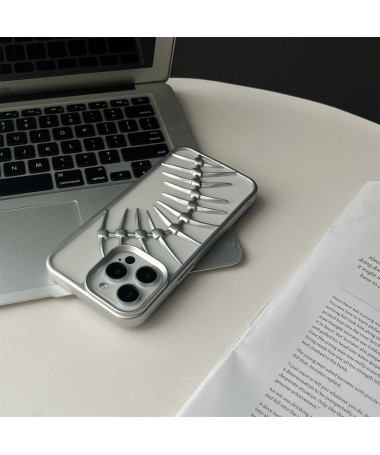 Coque iPhone 16 Pro Transparente SPINALUX Argent - photo 10