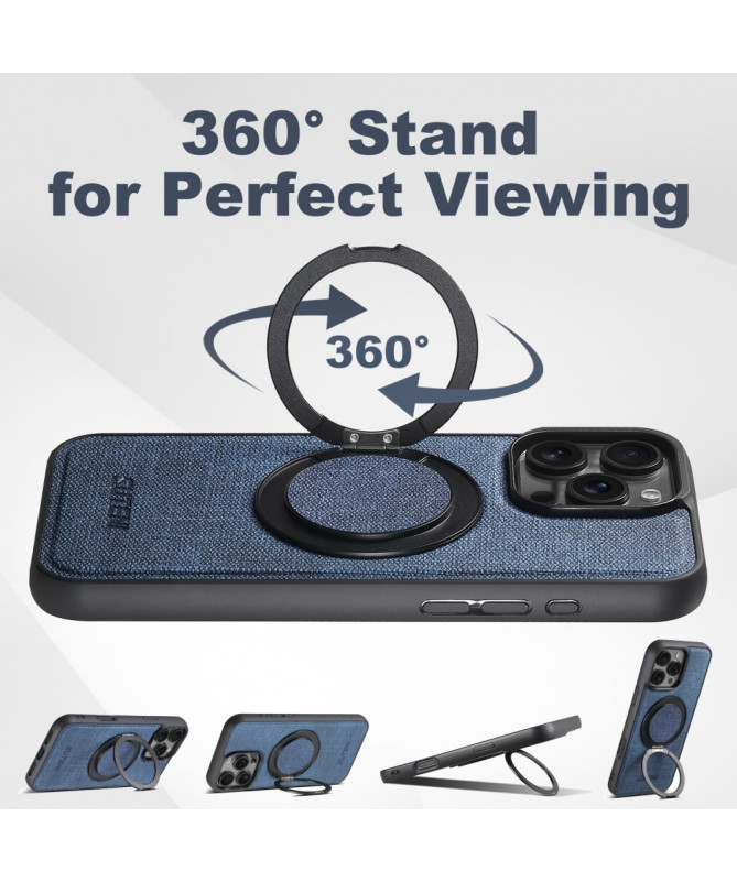 Coque iPhone 16 Pro MagSafe Anneau Rotatif | Denim