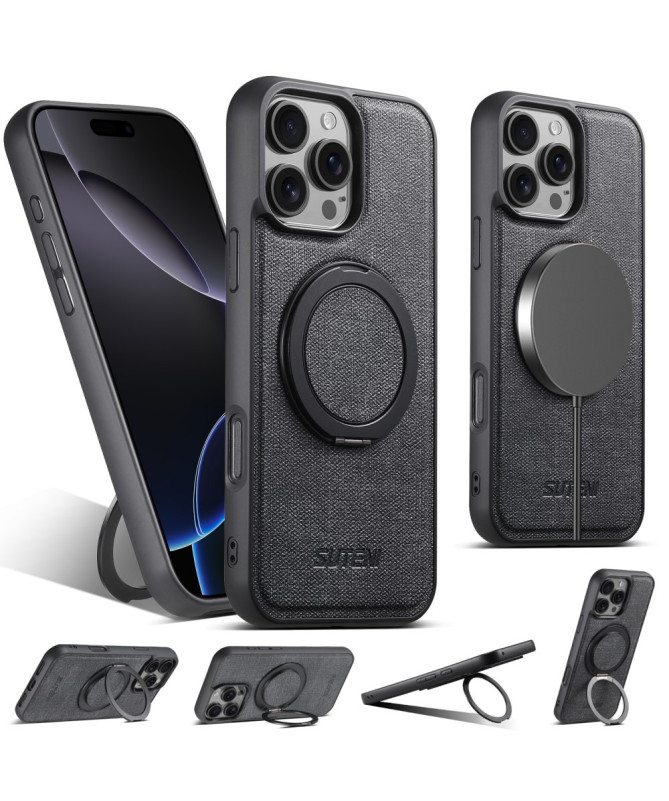 Coque iPhone 16 Pro MagSafe Anneau Rotatif | Denim