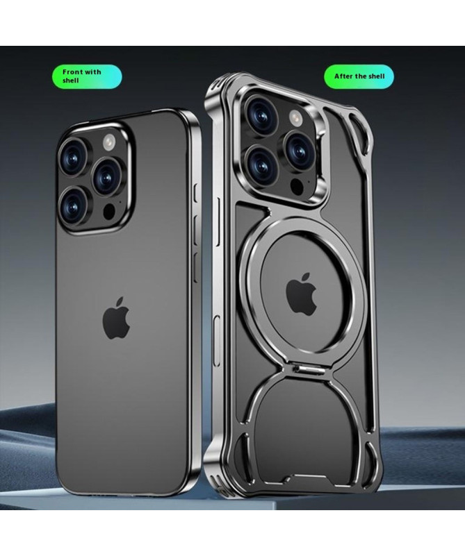 Coque iPhone 16 Pro Aluminium MagSafe Support Repliable | FrameLock