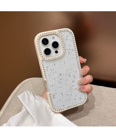 Coque iPhone 16 Pro Étoiles Brillantes avec Strass | CrystalFrame Blanc - photo 9