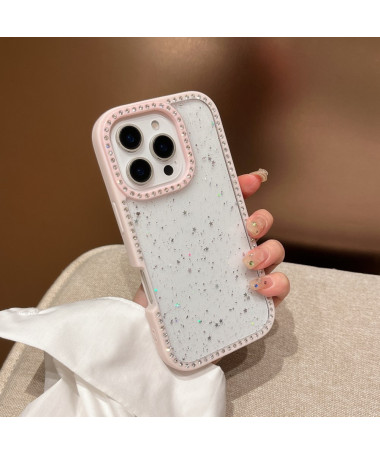 Coque iPhone 16 Pro Étoiles Brillantes avec Strass | CrystalFrame Rose - photo 12
