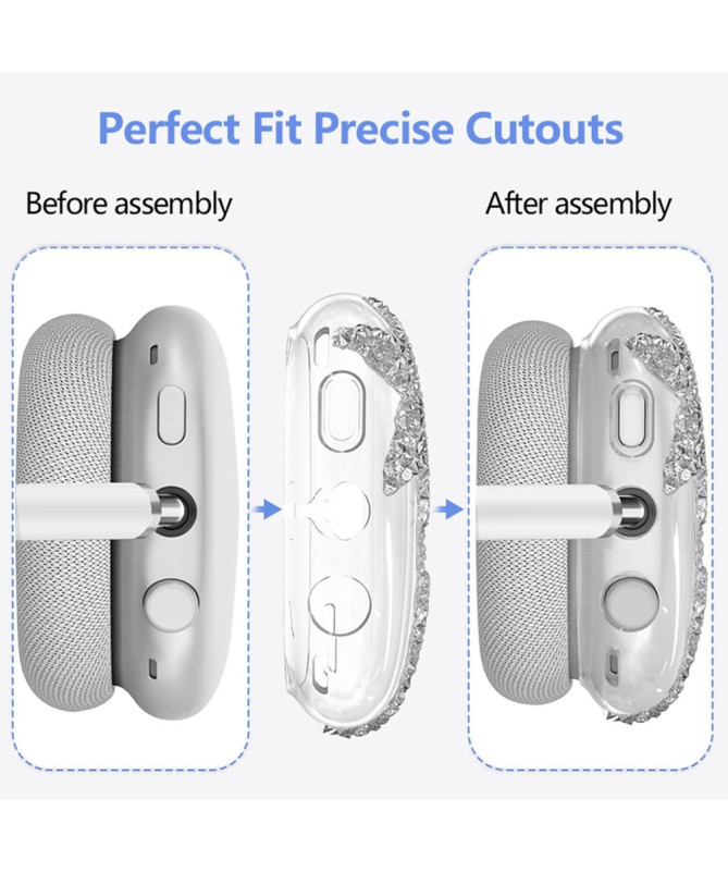 Kit Protection AirPods Max Paillettes Étoiles | StarShield