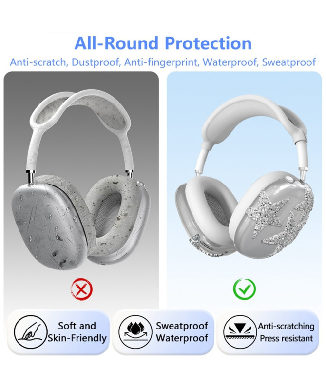 Kit Protection AirPods Max Paillettes Étoiles | StarShield