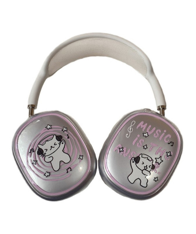Coques AirPods Max USB-C Chats Musiciens | MeowBeats