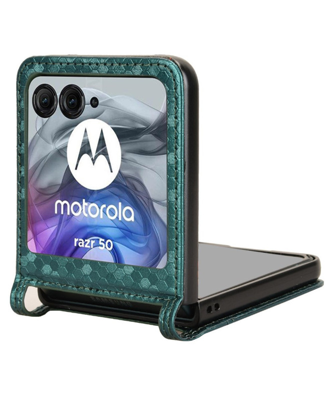 Coque Motorola Razr 60 | Étui Cuir avec Porte-Carte Intégré