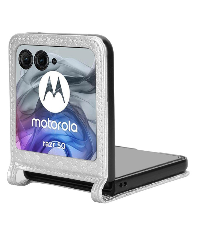 Coque Motorola Razr 60 | Étui Cuir avec Porte-Carte Intégré
