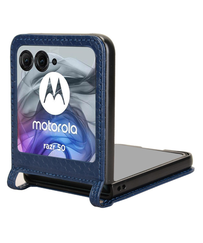 Coque Motorola Razr 60 | Étui Cuir avec Porte-Carte Intégré