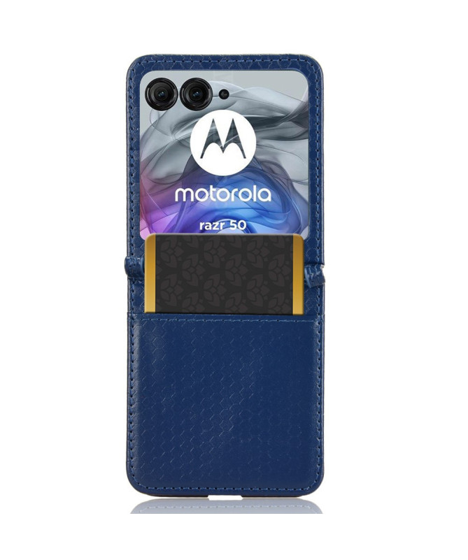 Coque Motorola Razr 60 | Étui Cuir avec Porte-Carte Intégré